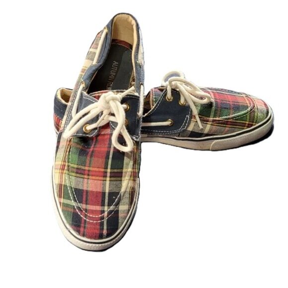 Autumn Run Plaid textile slide on shoe from Academy - Picture 2 of 6